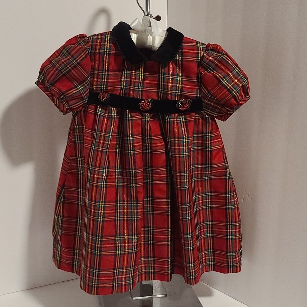 Starting Out Red Plaid Dress NWOT